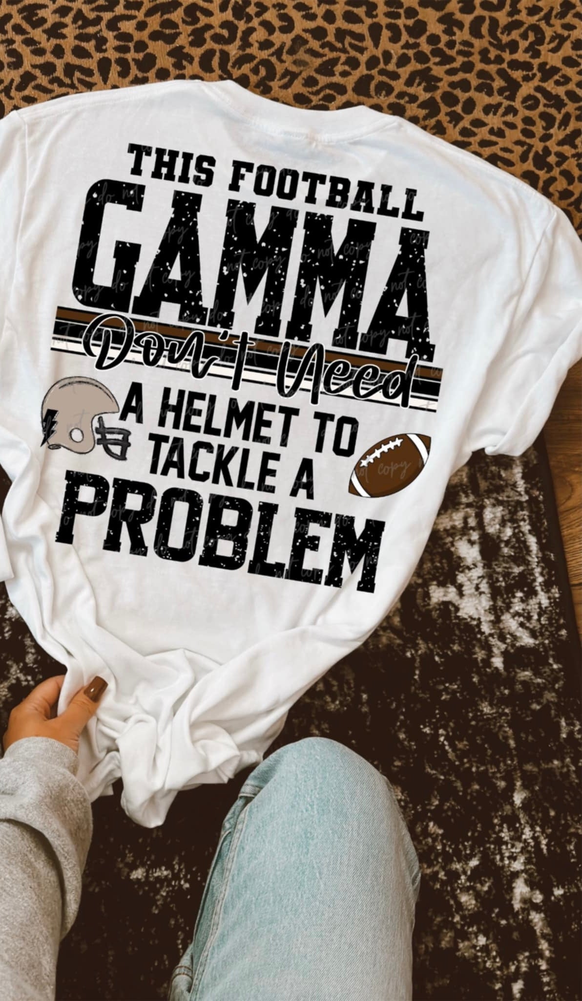 This football Gamma don’t need a helmet to tackle a problem (VIRGO) 94489 DTF transfer