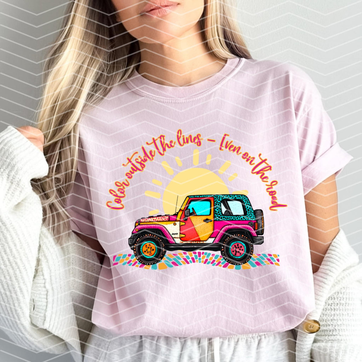 Color outside the lines even on the road 106070 DTF transfer