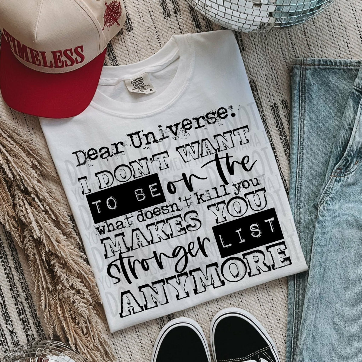 Dear universe BLACK (SWD) DTF Transfer