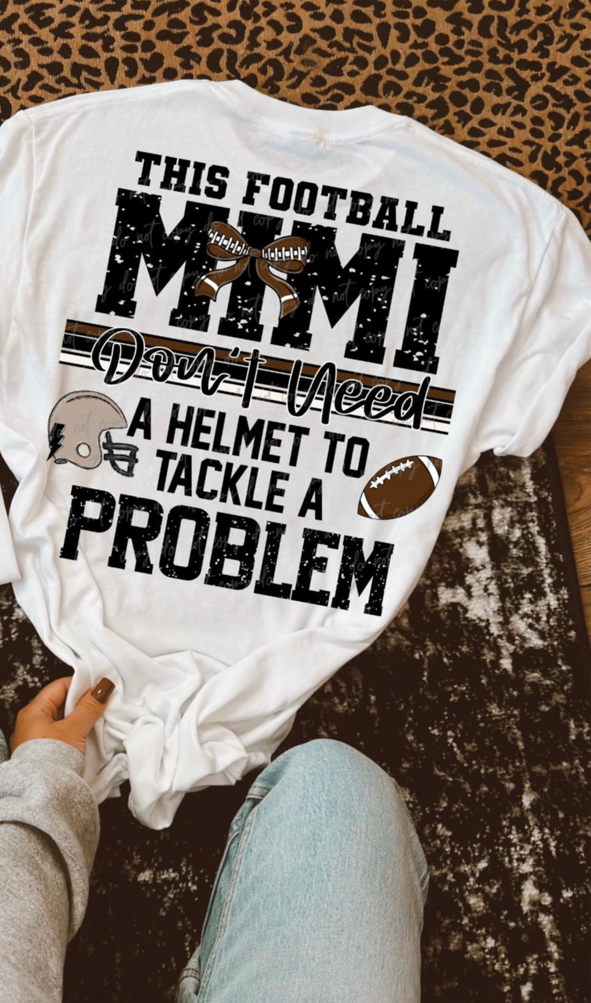 This football Mimi don’t need a helmet to tackle a problem BOW (VIRGO) 94475 DTF transfer