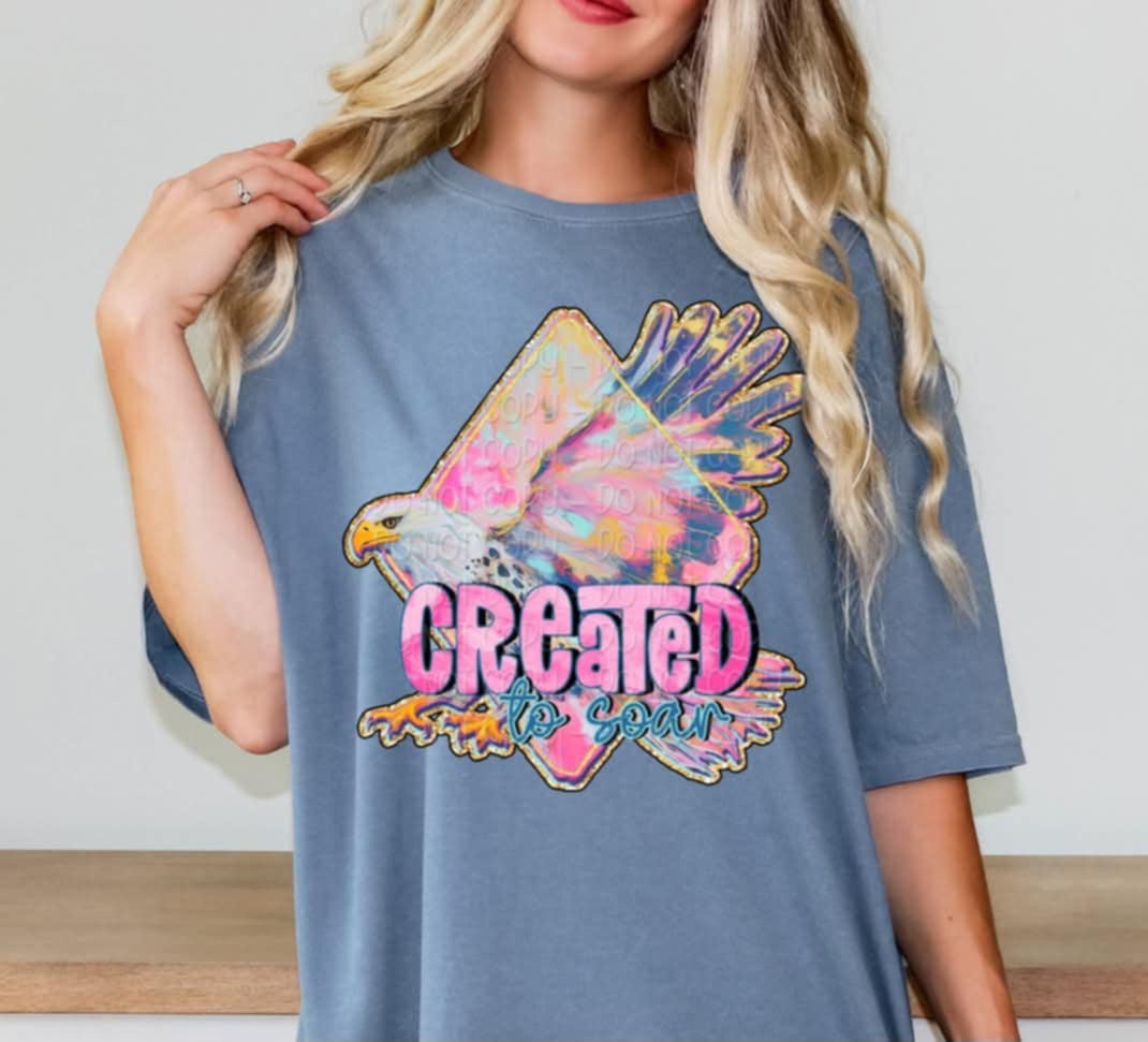 Created to soar 95911 DTF transfer