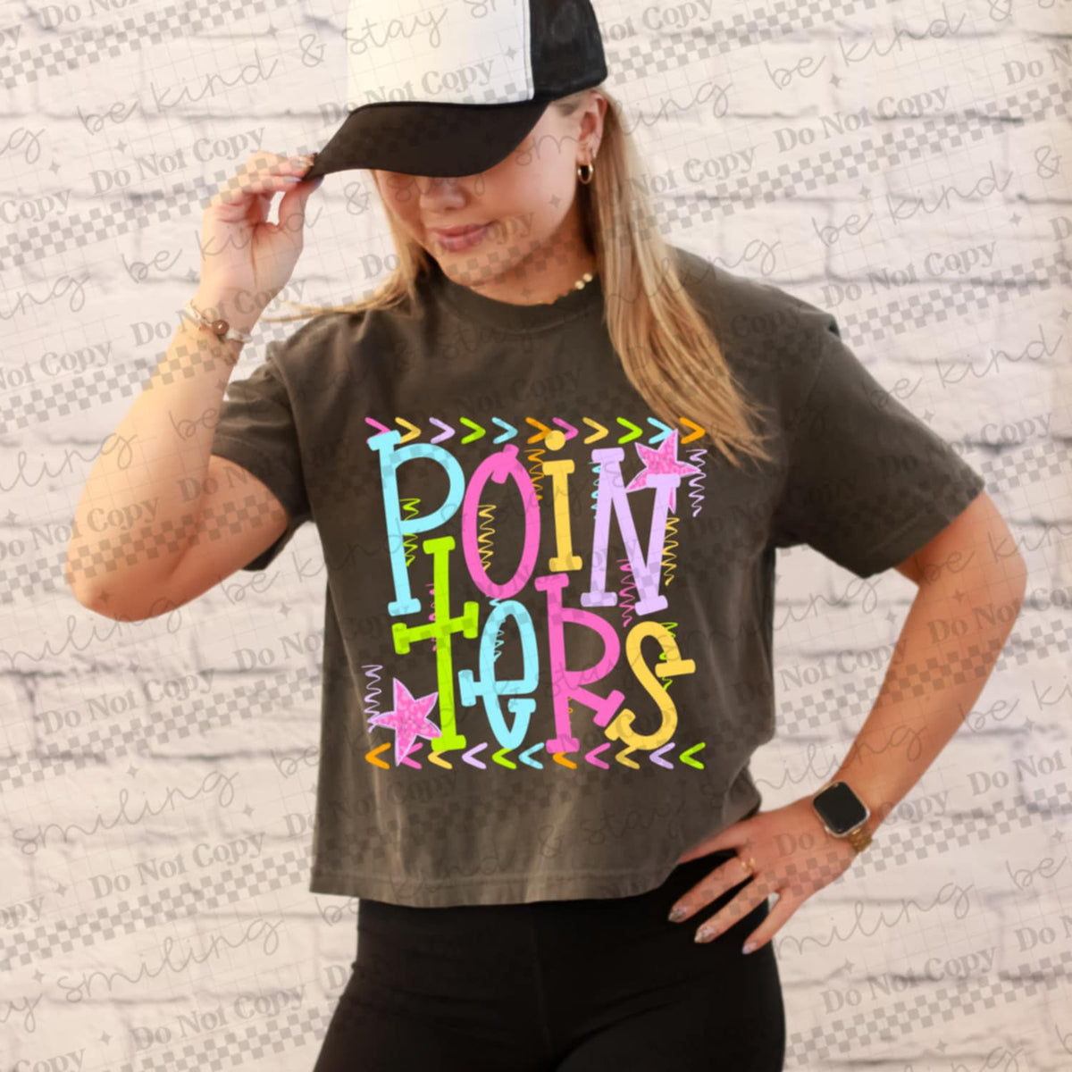 Pointers rainbow arrows mascot CMLD DTF transfer