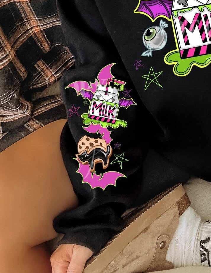 Milk and cookies pink sleeve (LUMI) 53738 DTF transfer