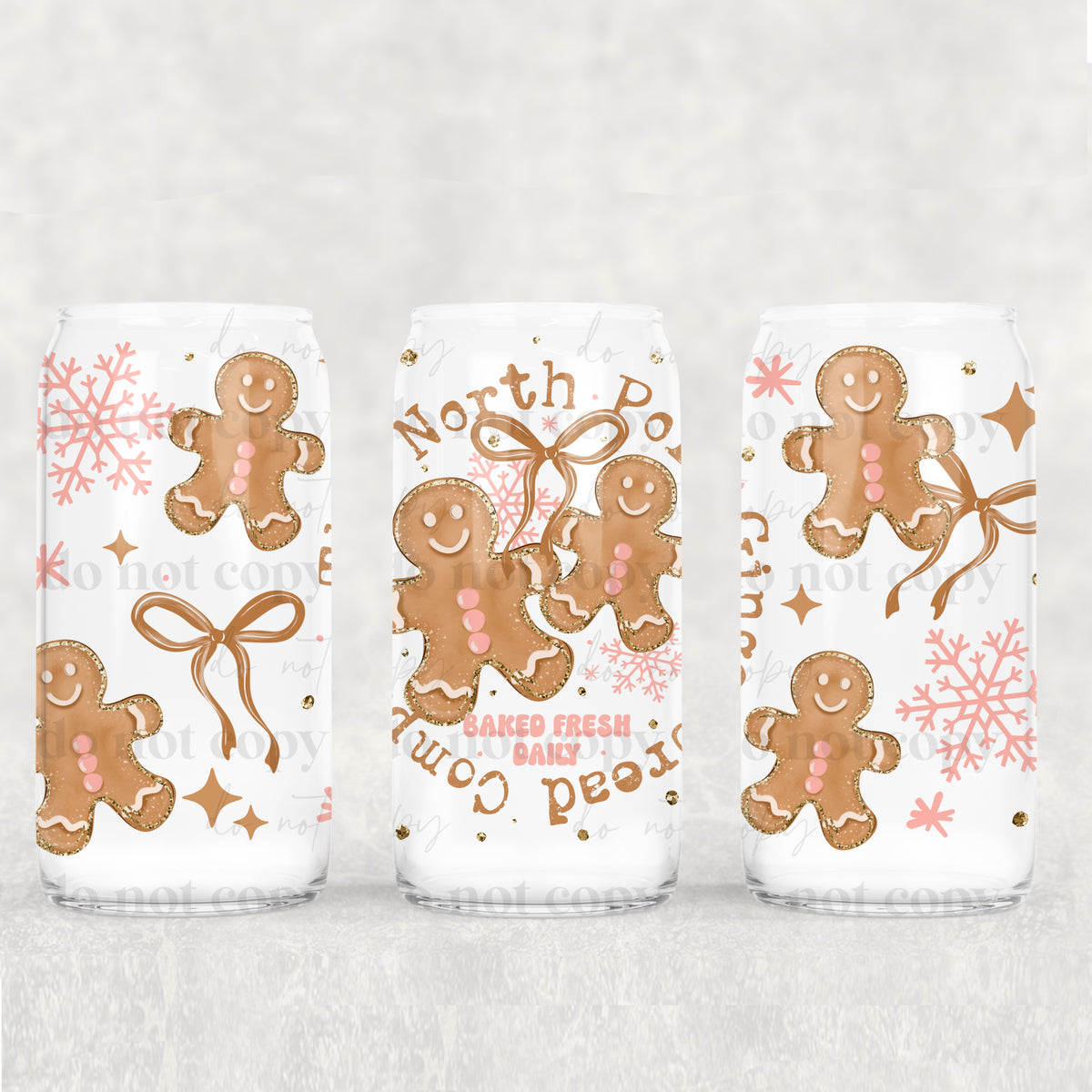 Gingerbread Bakery circle (CSC) UV DTF Transfer