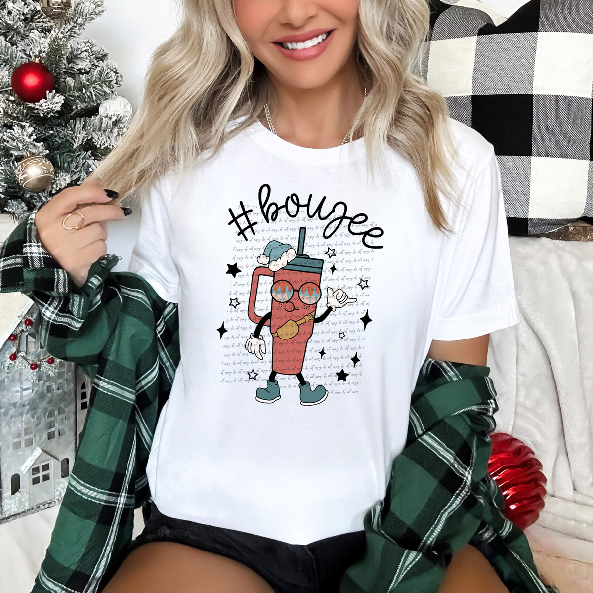 Boujee Red Christmas Tumbler 49802 DTF transfer