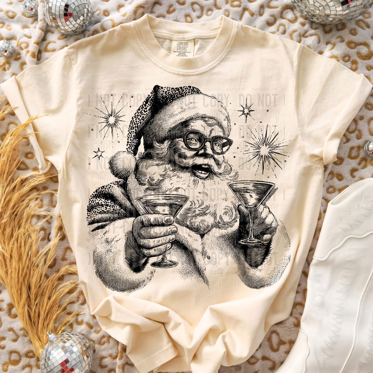 Santa Martini (SBB) DTF transfer