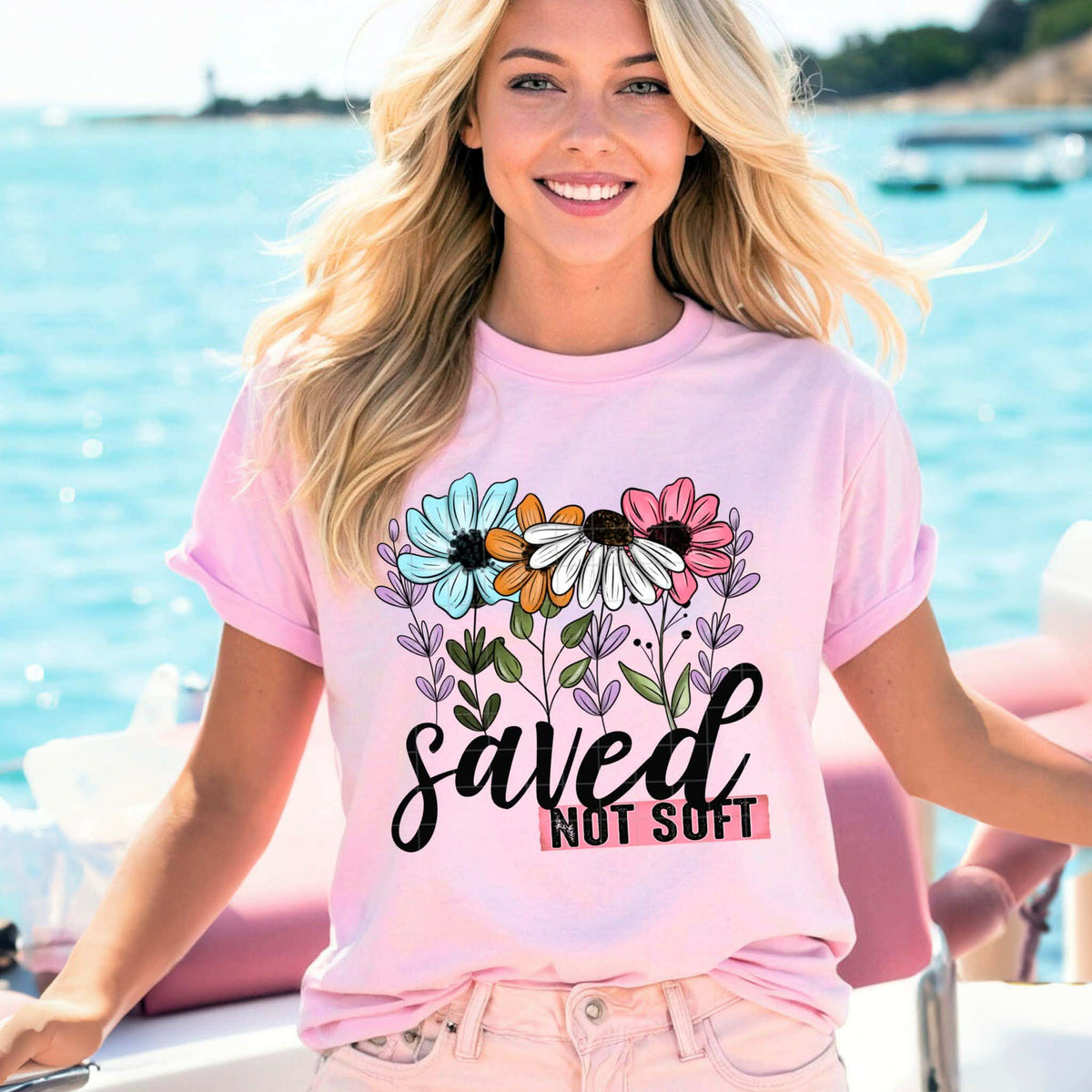 Saved not soft flowers (sdd) DTF Transfer