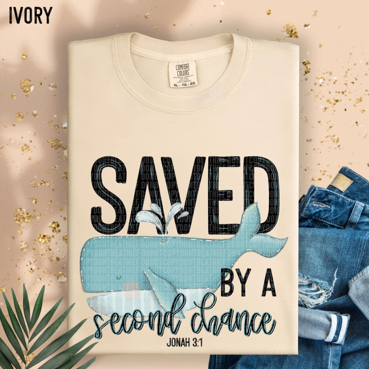 Saved by a second chance whale (SDD) 95648 DTF transfer