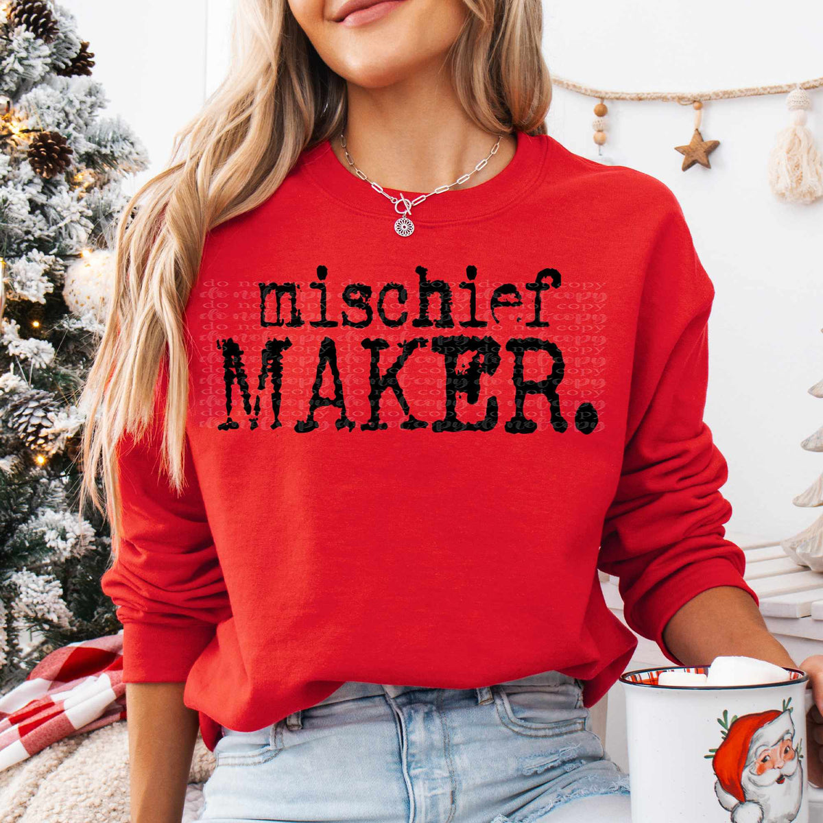 Mischief maker. black font (TDD) 65588 DTF transfer