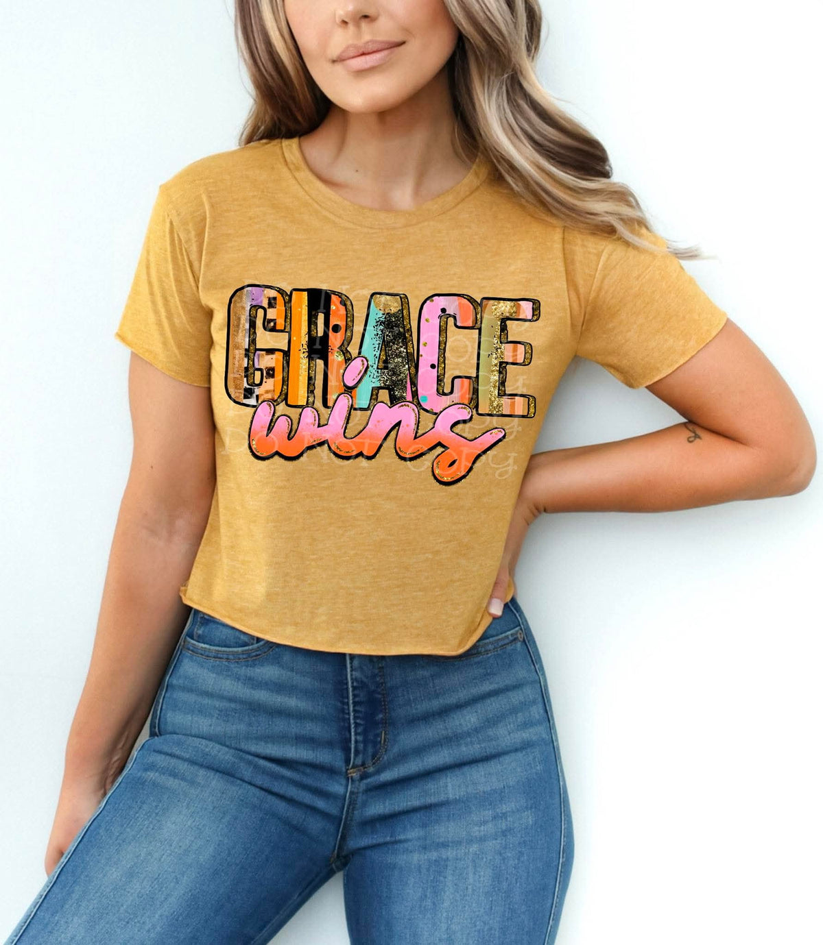 Grace Wins sunday special DTF transfer