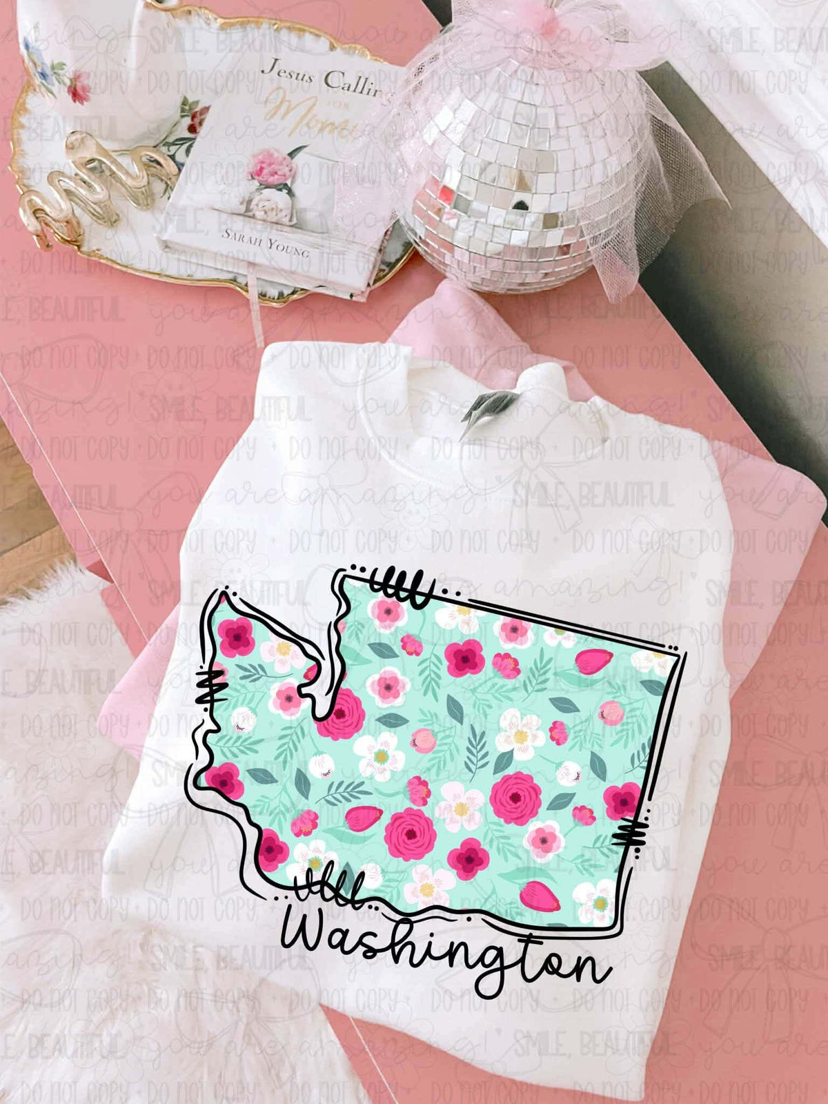 Washington Floral State (Carter) DTF Transfer