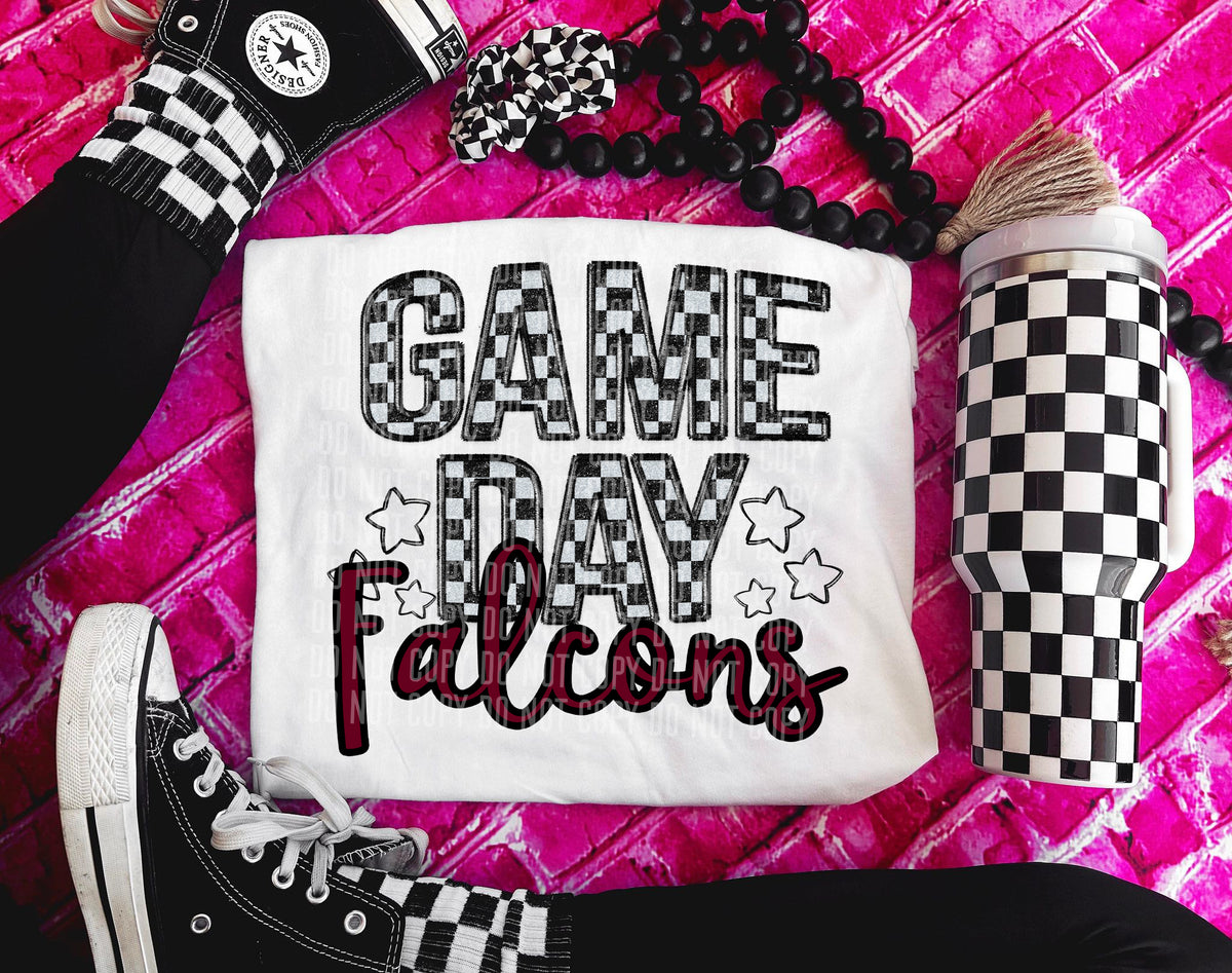 Game Day falcons (maroon) 30907 DTF transfers