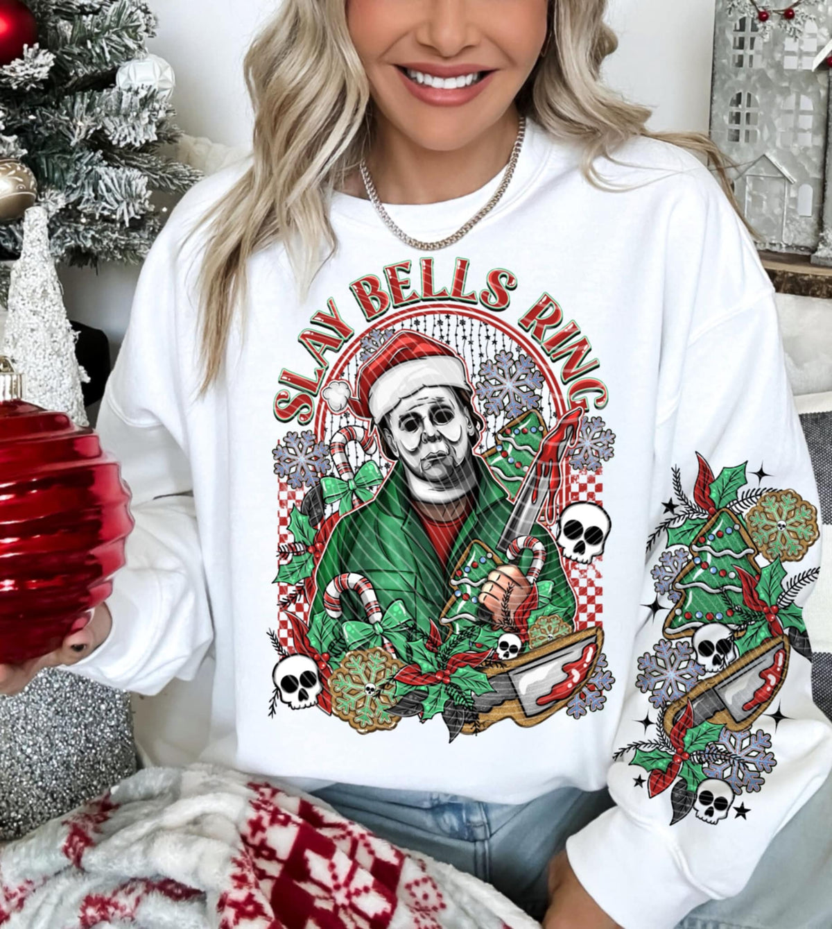 Slay Bells Ring AG DTF transfer