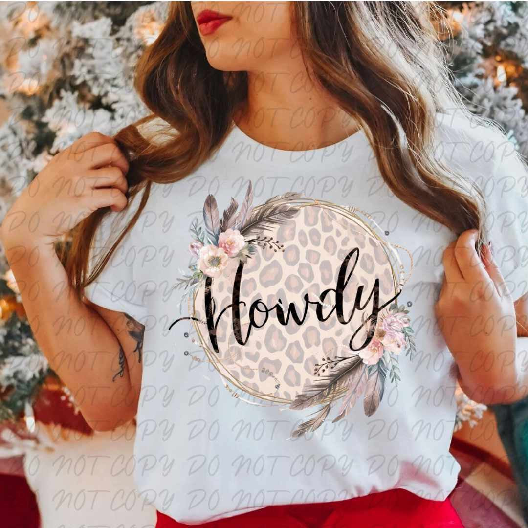 Howdy circle (vintage) 67371 DTF transfer