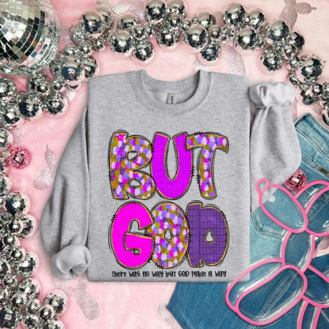But god purple and black font (SDD) 87142 DTF transfer