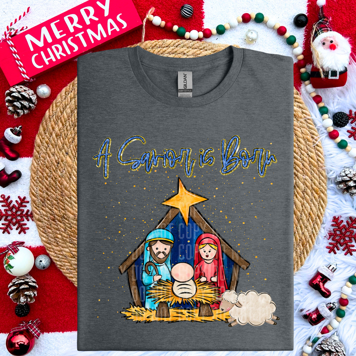A savior is born nativity (caplinger) 67475 DTF transfer