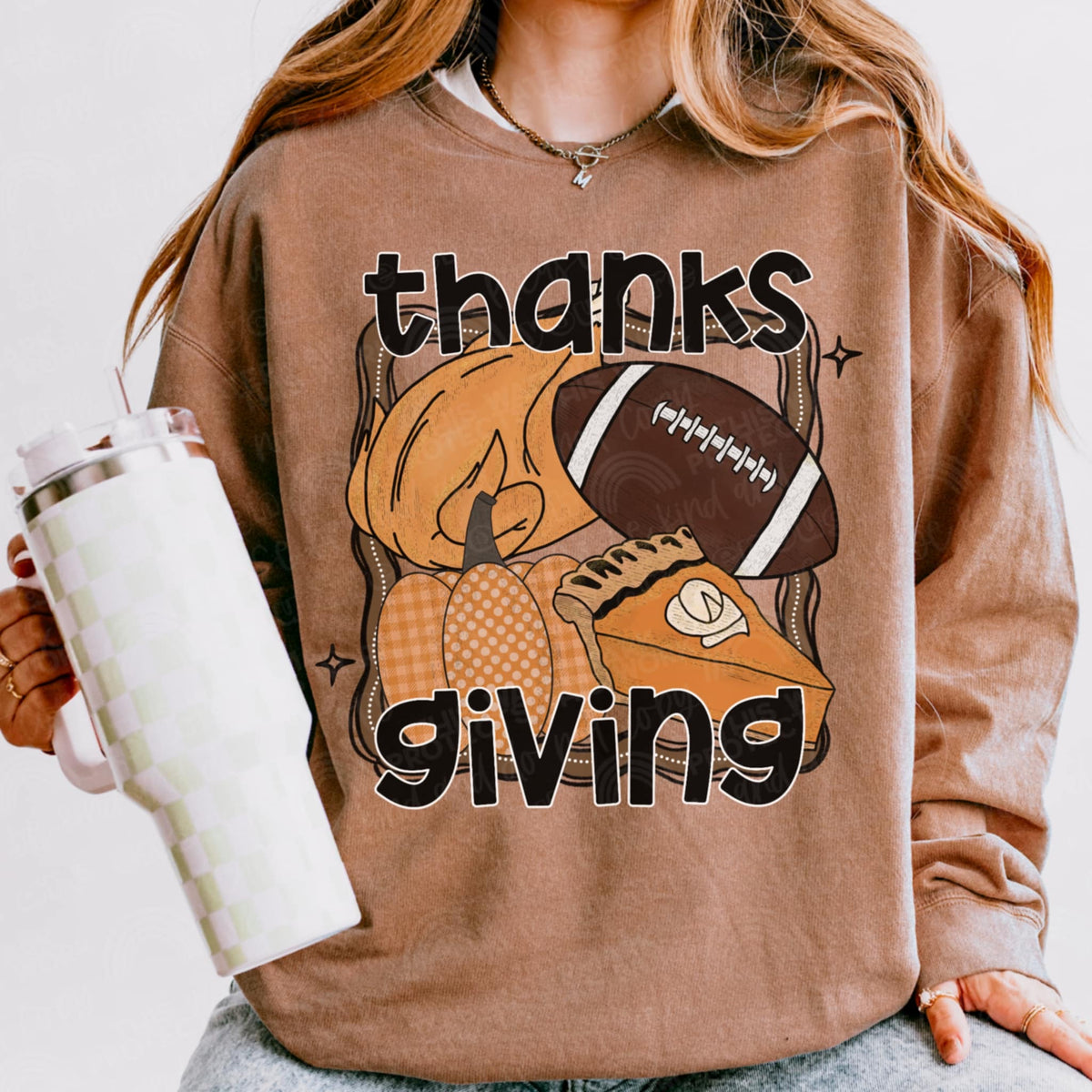 Thanksgiving football turkey pie  (CMLD) DTF Transfer