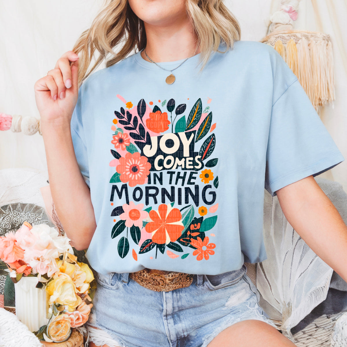 Joy comes in the morning 95391 DTF transfer