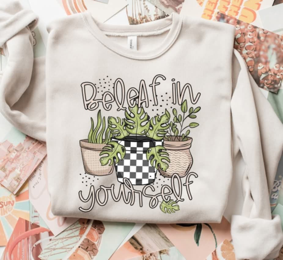 Beleaf in yourself (S&G) 87069 DTF transfer