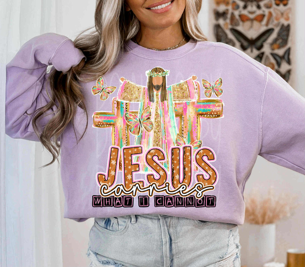 Jesus Carries what I Cannot EXCLUSIVE DTF Transfer