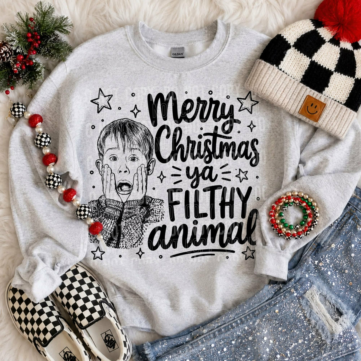 Merry Christmas animal Sunday Special DTF transfer