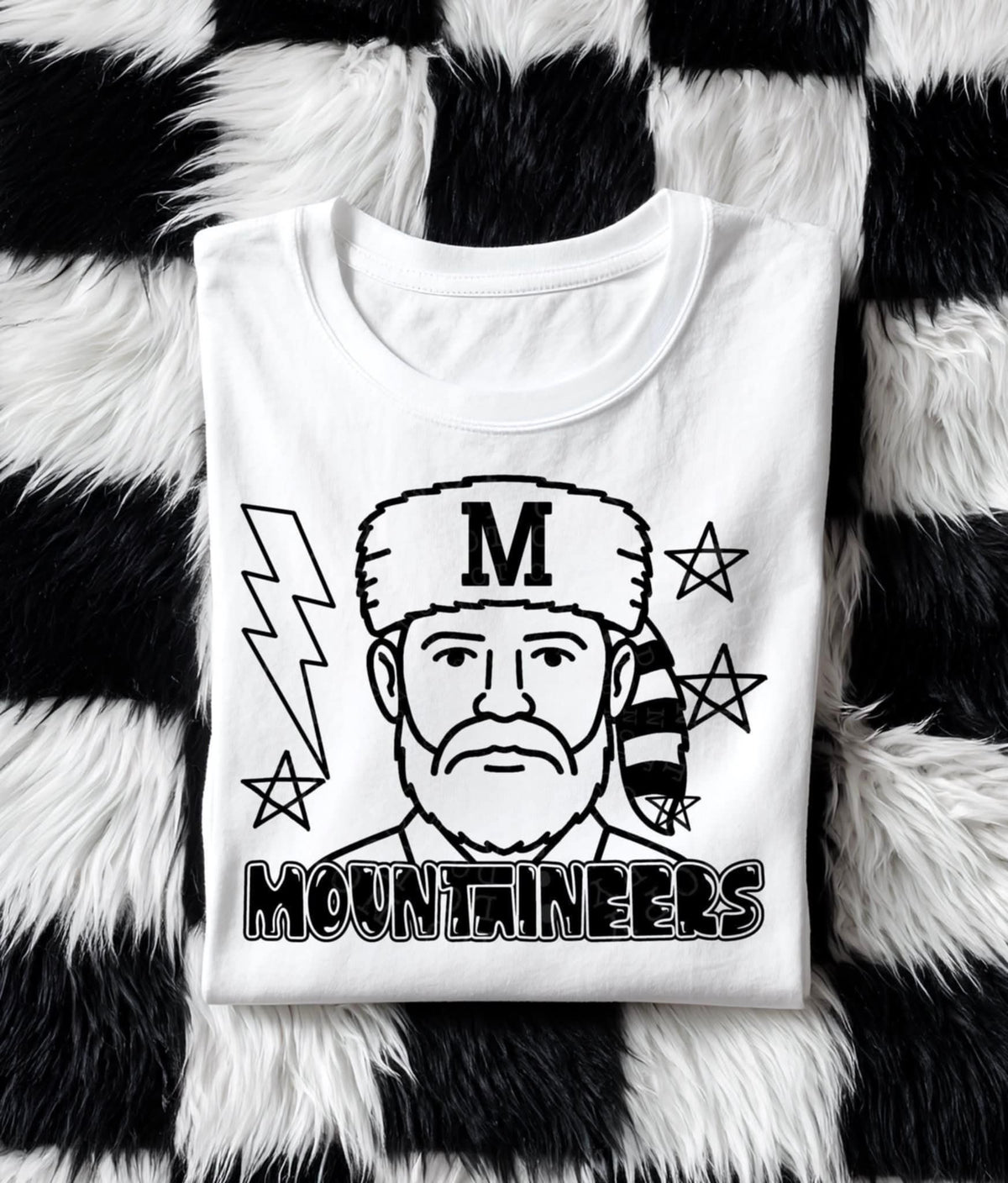 Mountaineers BLACK (C’s) DTF transfer