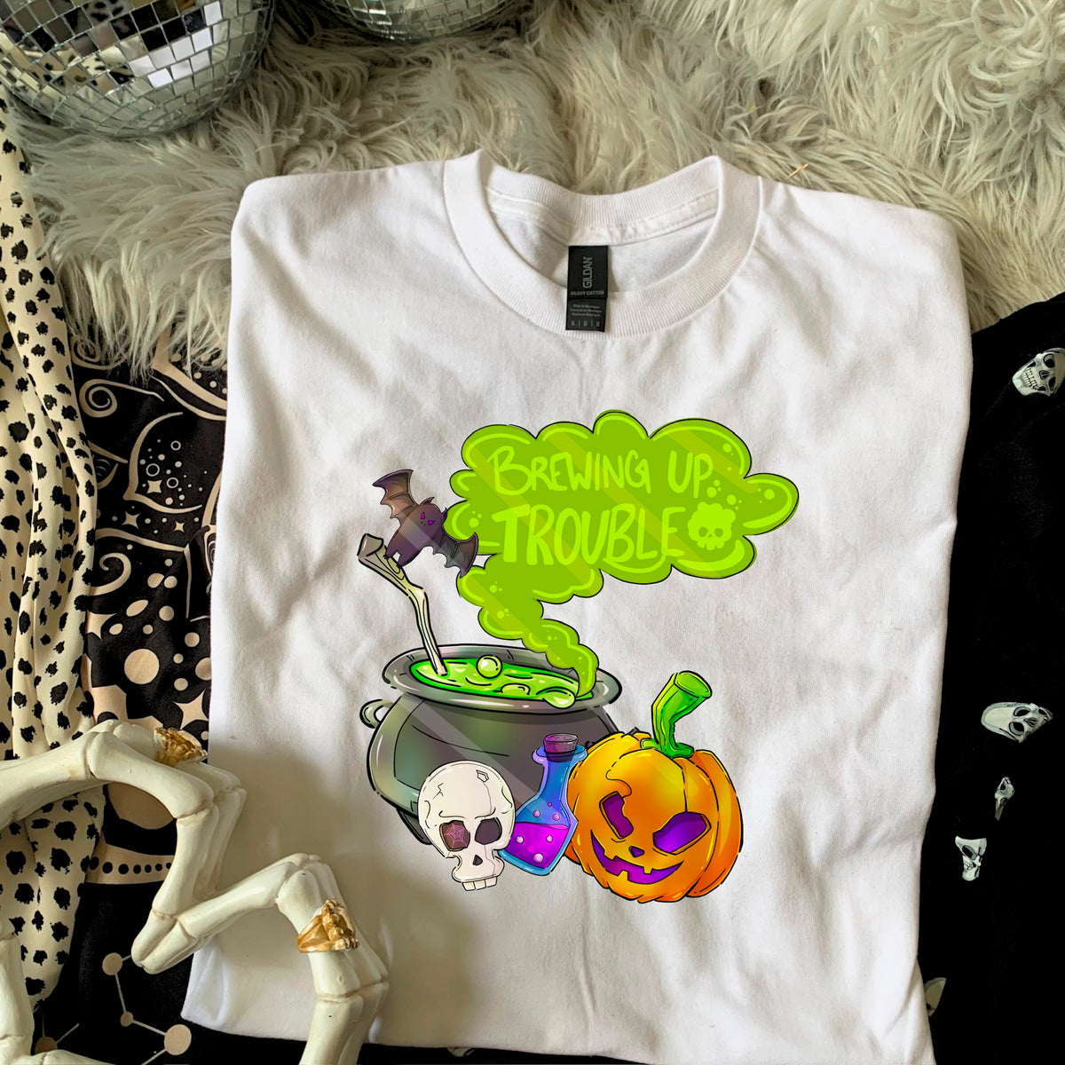 Brewing Up Trouble Cauldron and potion 110584 DTF transfer