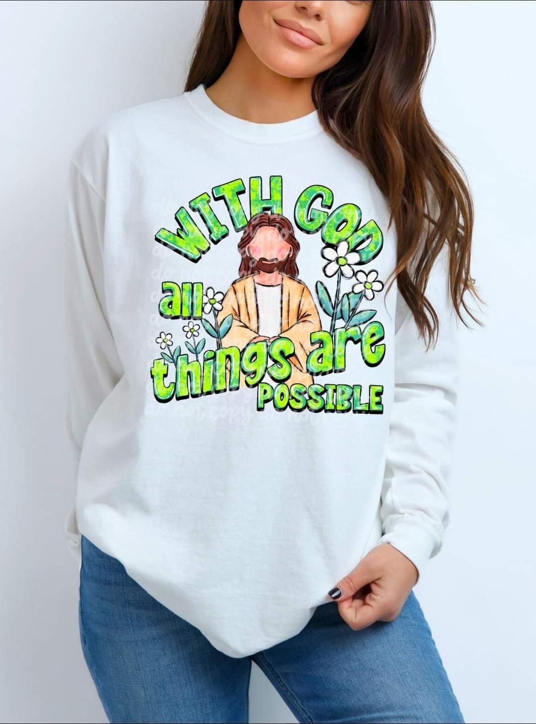 With god all things are possible (C’s) 60192 DTF transfer