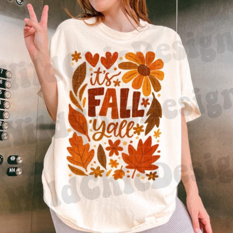 It’s fall yall leaves 107795 DTF transfer