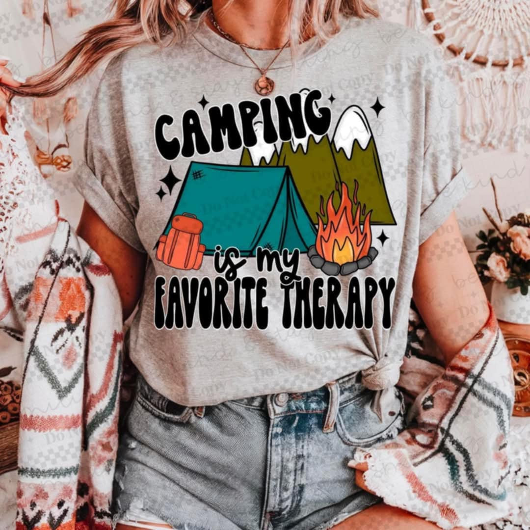 Camping is my favorite therapy (CMLD) 95893 DTF transfer