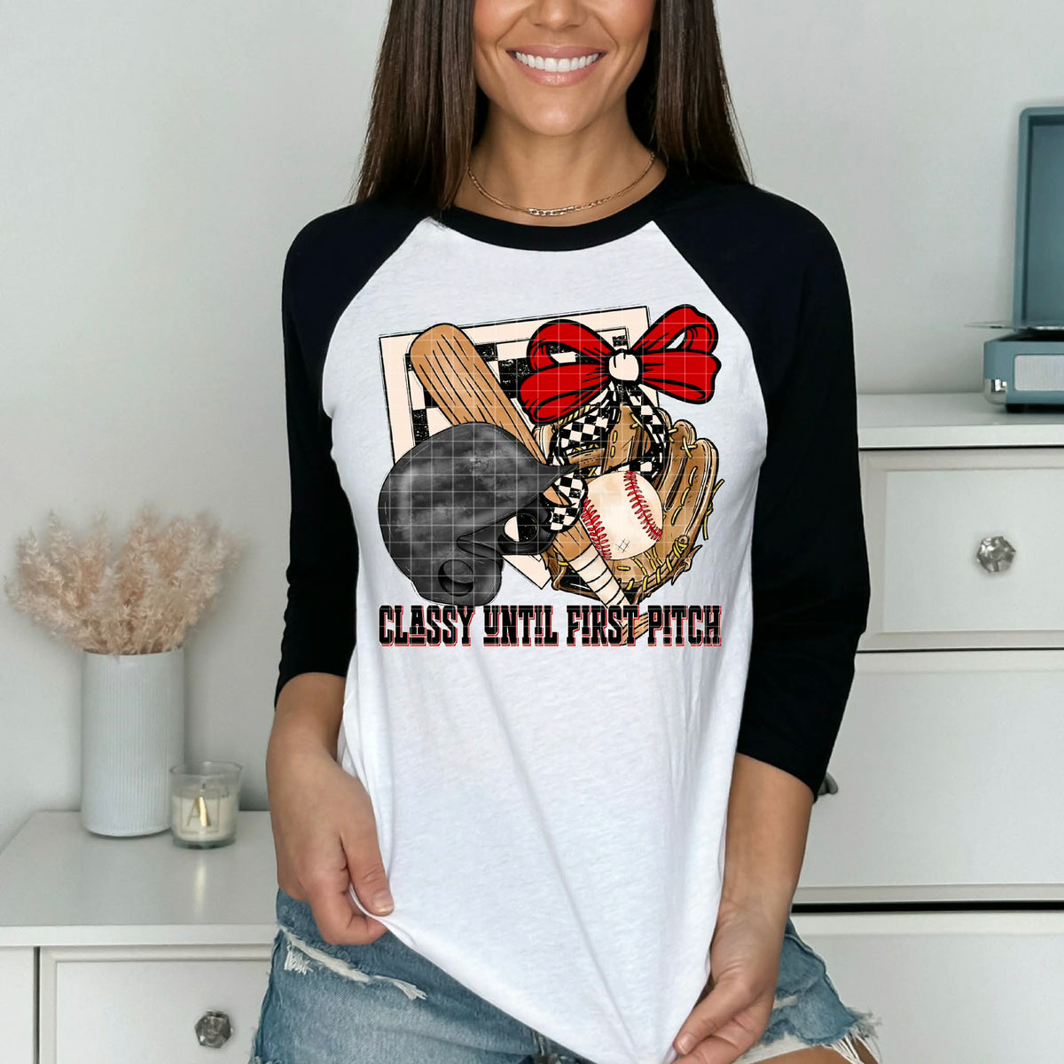 Classy until first pitch baseball (DD) DTF Transfer