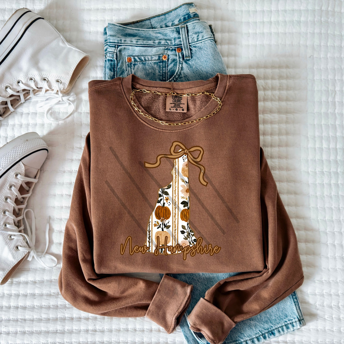 New Hampshire fall pumpkin state (MZ) 113606 DTF Transfer