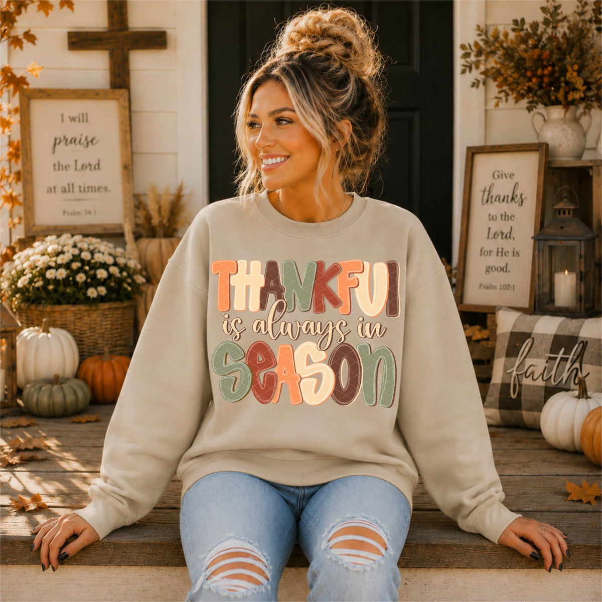 Thankful is always in season  (SDD) DTF transfer