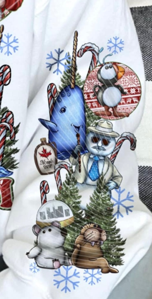 Santa’s Coming Elf SLEEVE AG DTF transfer