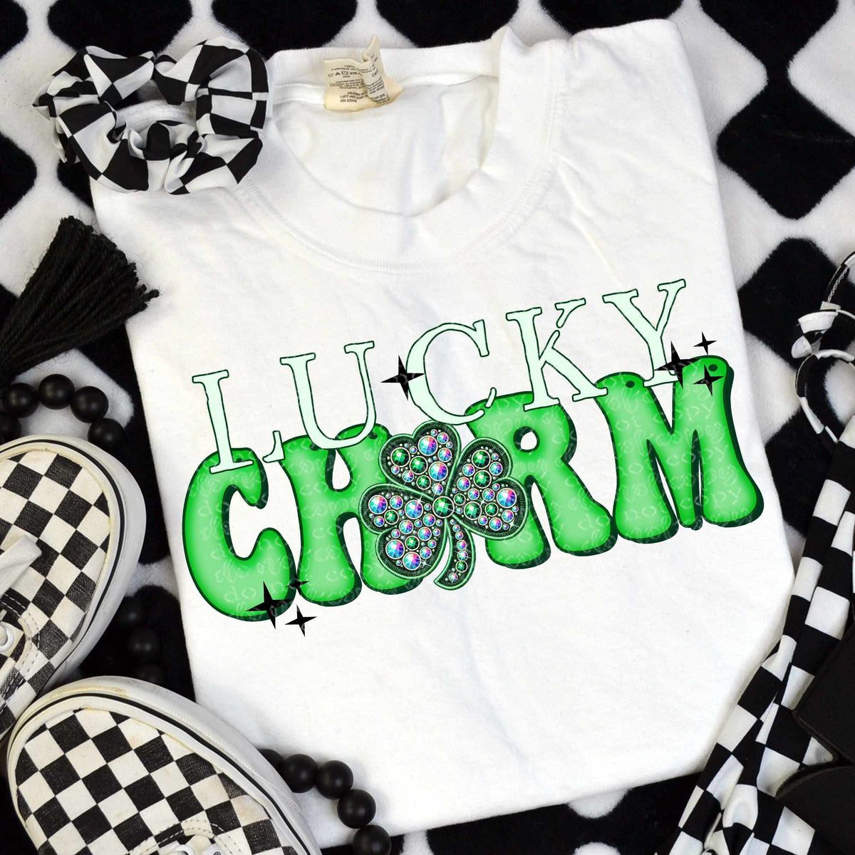 Lucky charm with clover (TTD) 77812 DTF transfer