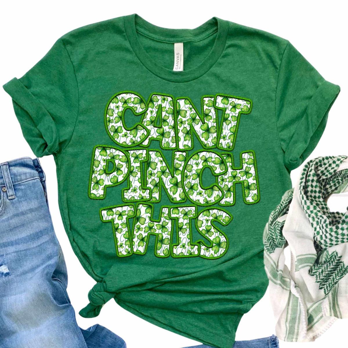 Can’t pinch this clover embroidery (CITY) 85098 DTF transfer