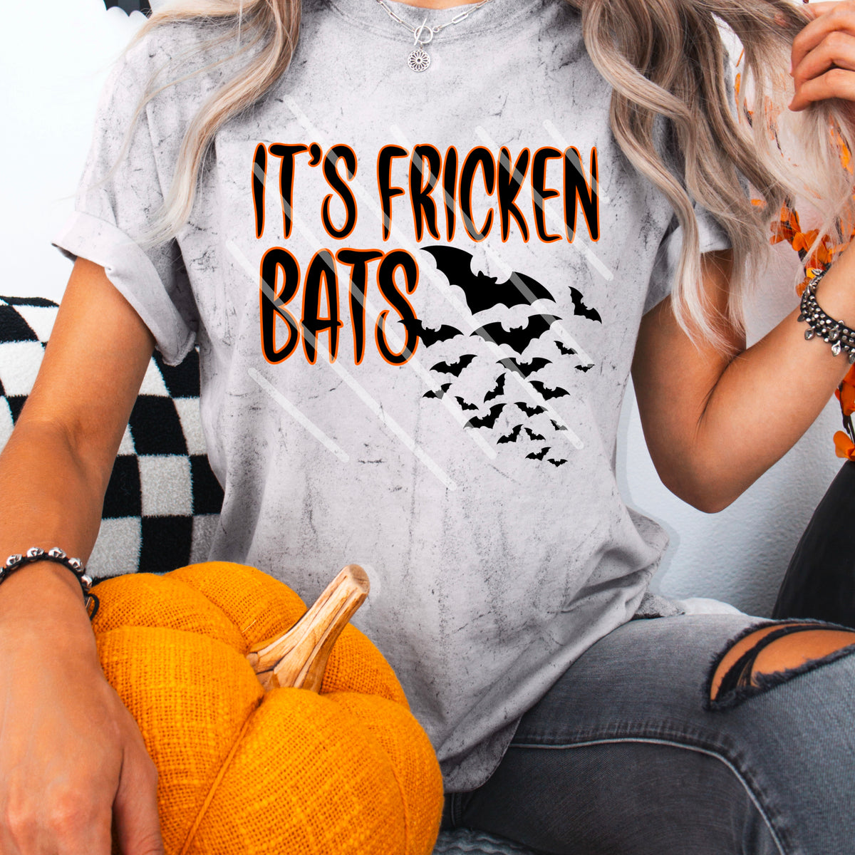 Its Freakin Bats with flying bats 110978 DTF transfer