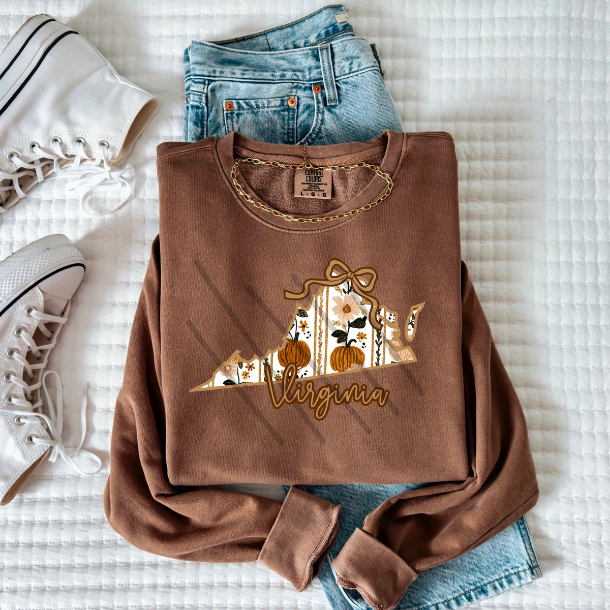 Virginia fall pumpkin state (MZ) 113560 DTF Transfer