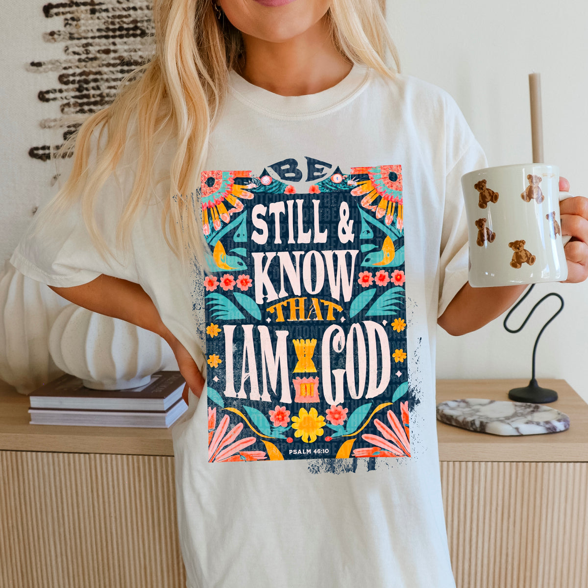 Be still and know that I am god rectangle 94915 DTF transfer
