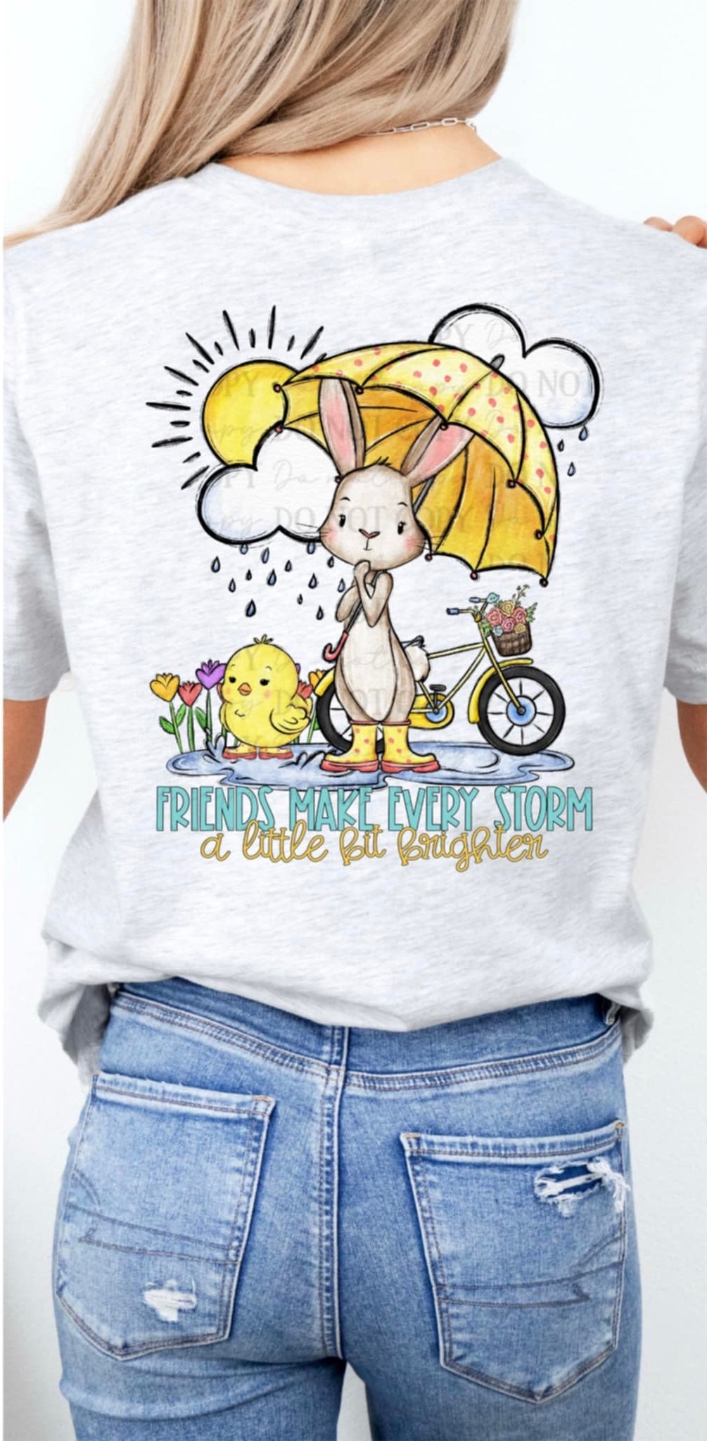 Friends make every storm a little bit lighter (ABD) 92379 DTF transfer