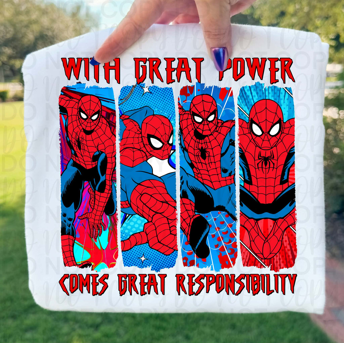 Great responsibility (UAC) DTF Transfer