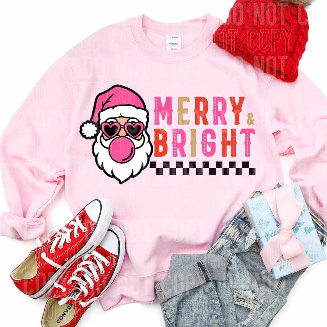 Merry bright Santa (SBB) 64678 DTF transfer