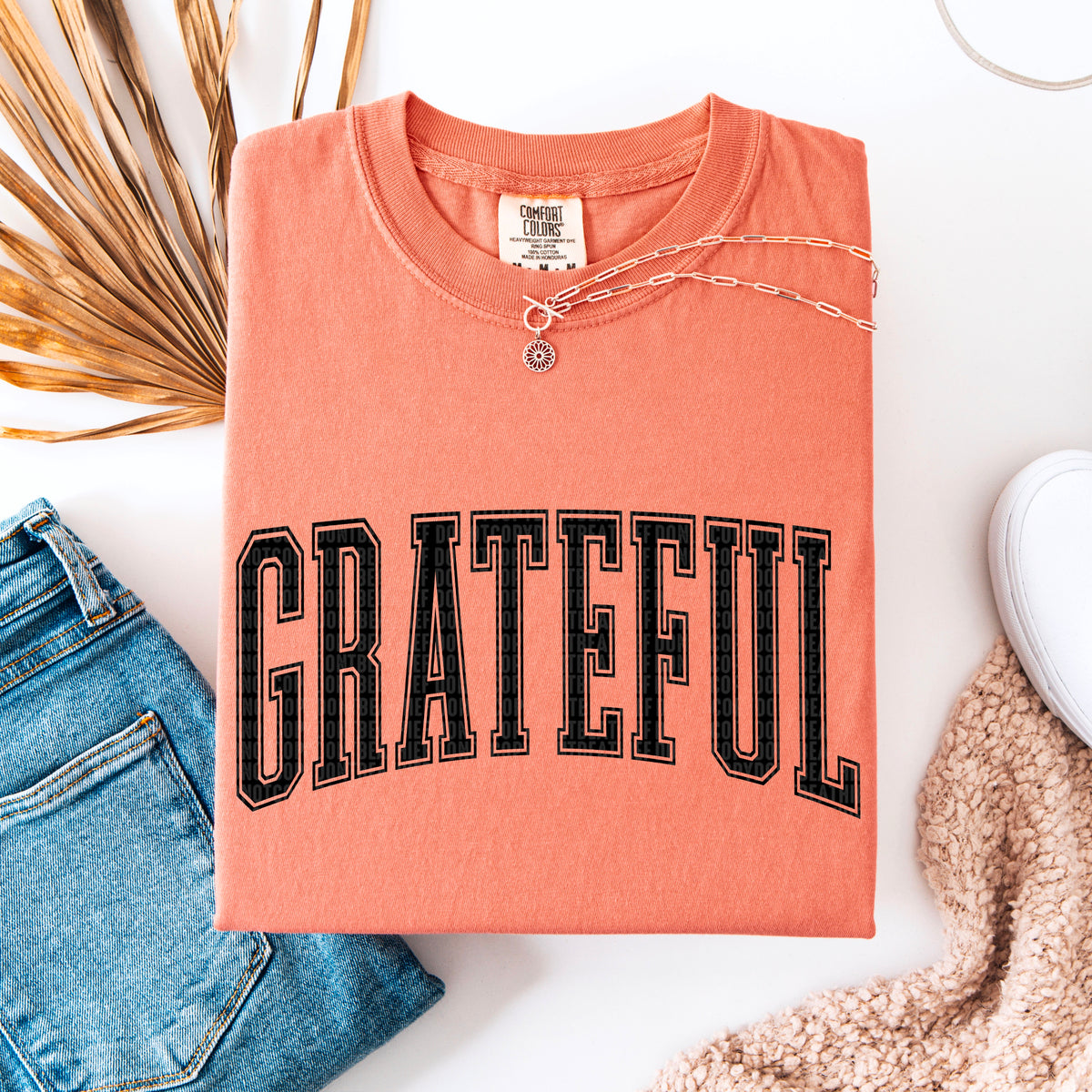 Grateful varsity font 94859 DTF transfer