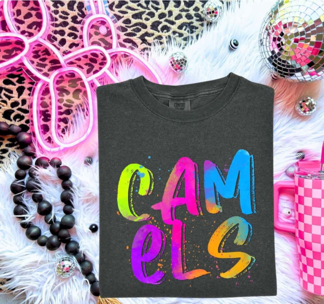 Camels Neon Splatter (S&G) 99961 DTF transfer