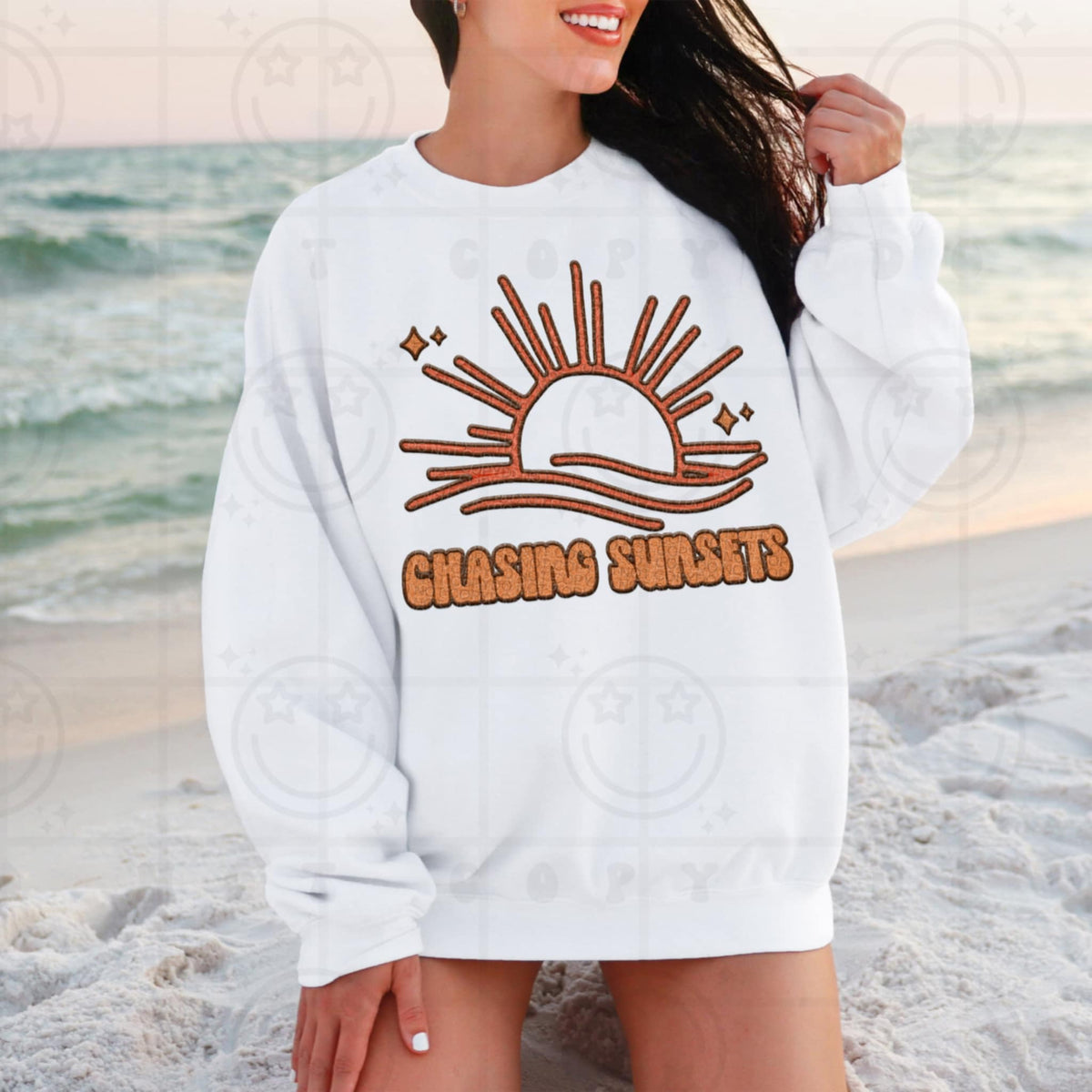 Chasing sunsets (HW) 96147 DTF transfer