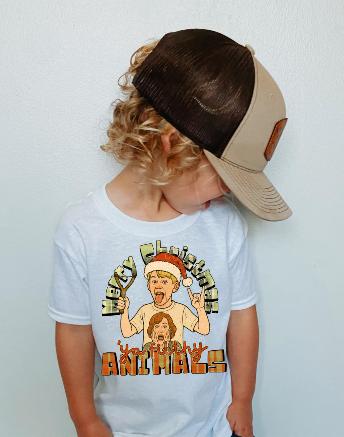 Merry Christmas ya filthy animal DTF transfer