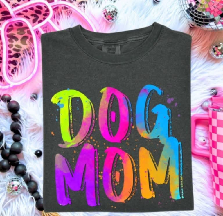 Dog mom neon splash (S&G) 100421 DTF transfer