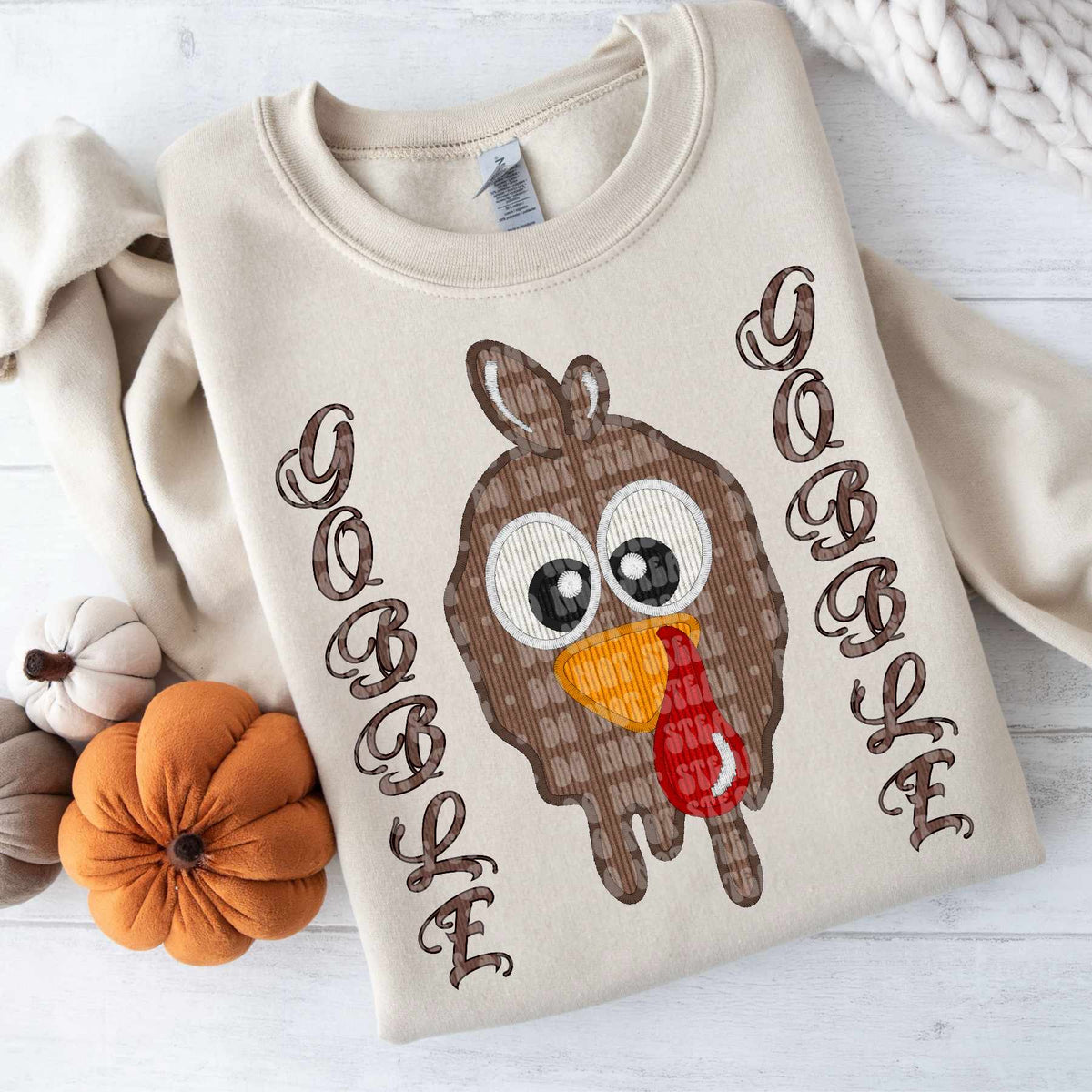 Gobble gobble melting turkey (LANE) 62745 DTF transfer