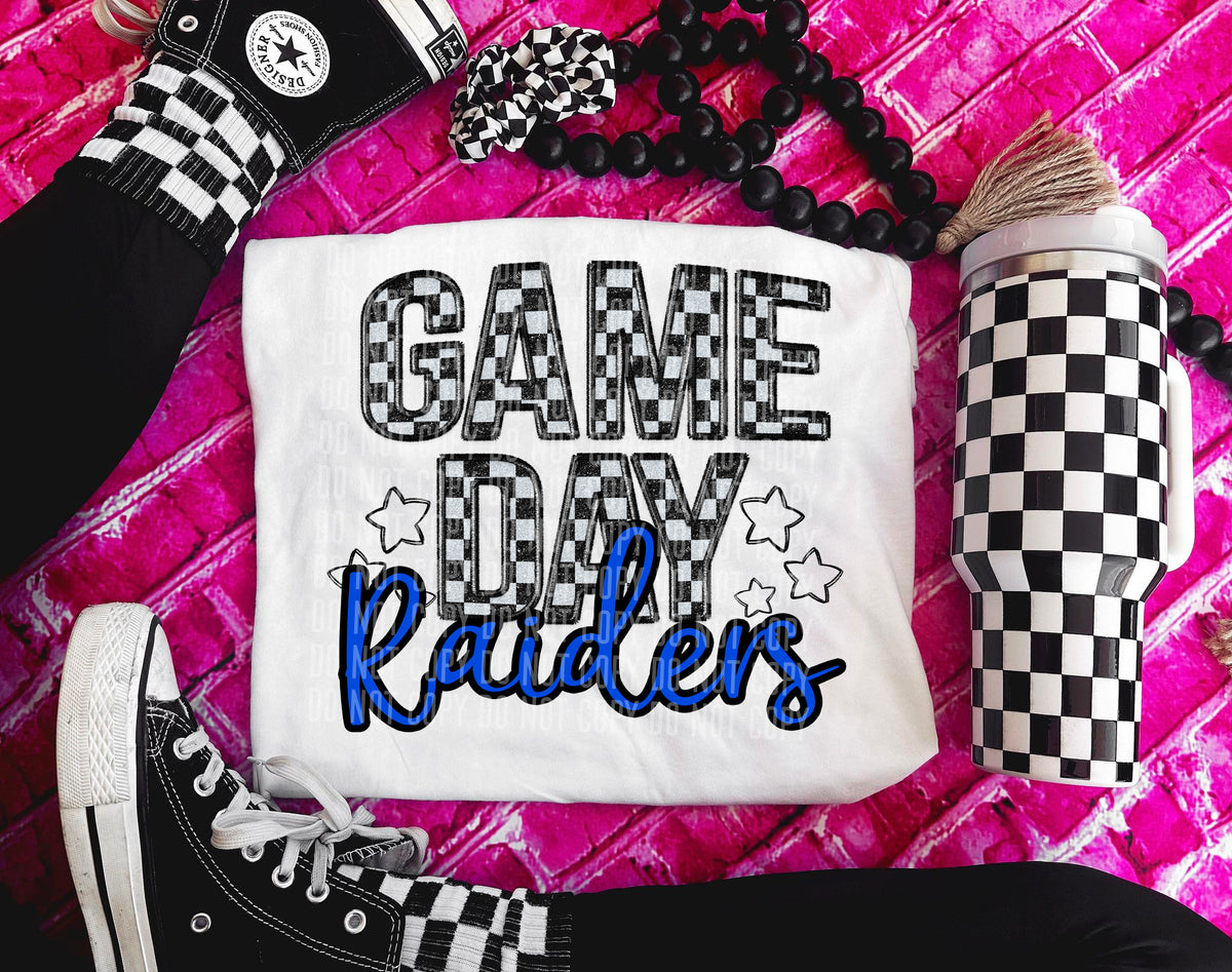 Game Day Raiders (blue) 30908 DTF transfers