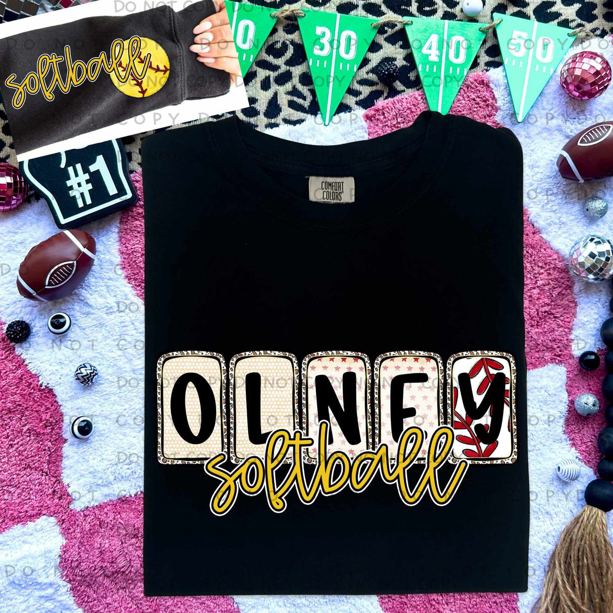 Olney Softball FRONT (caplinger) 82651 DTF transfer